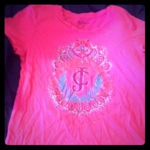 Juicy Couture pink baby doll t-shirt size small